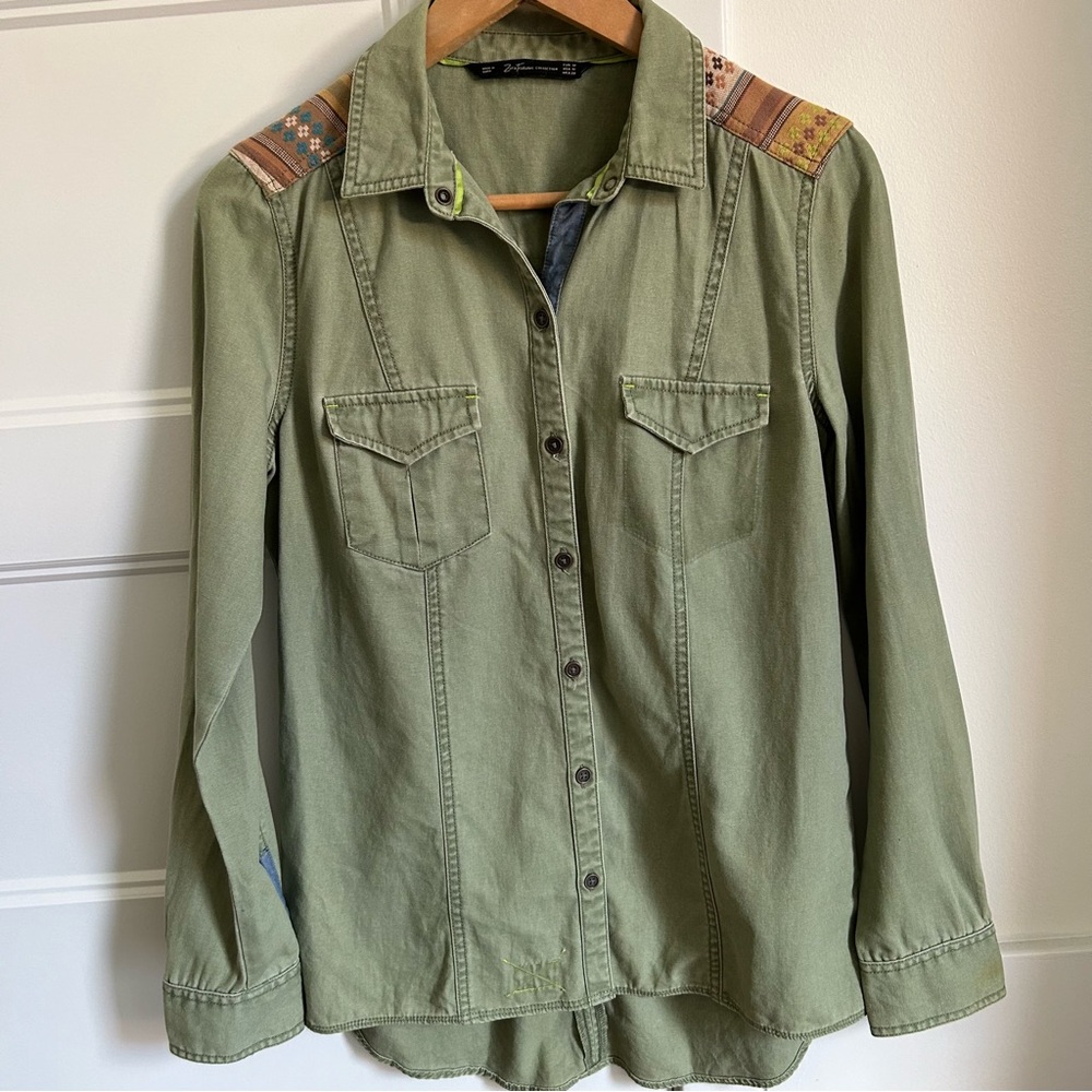 Green Zara Shirt